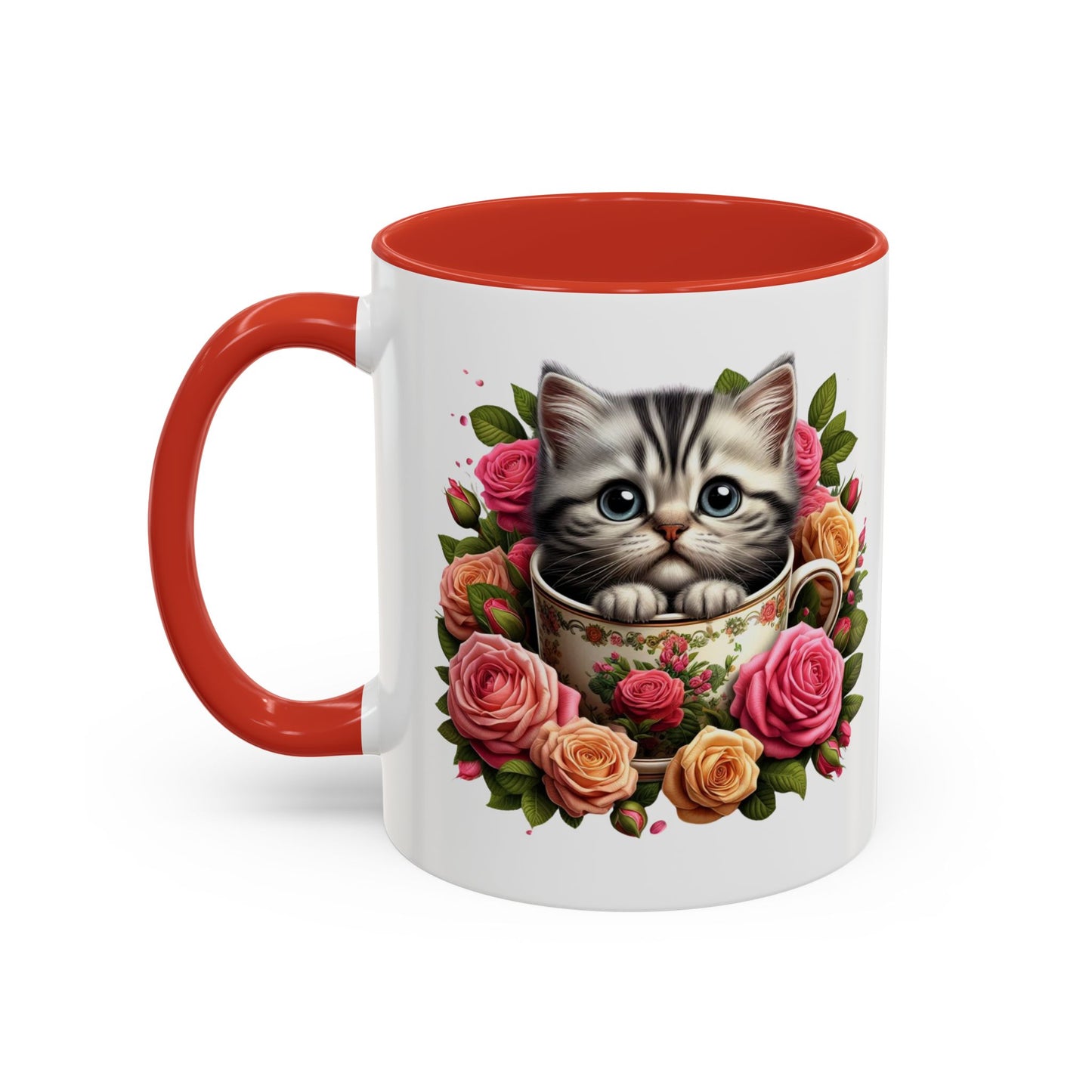 Whimsical Cat Coffee Mug with Floral Accents, Cute Cat Mug, Pet Lover Gift, Tea Cup, Perfect for Cat Lovers, Floral Coffee Cup, [...]
