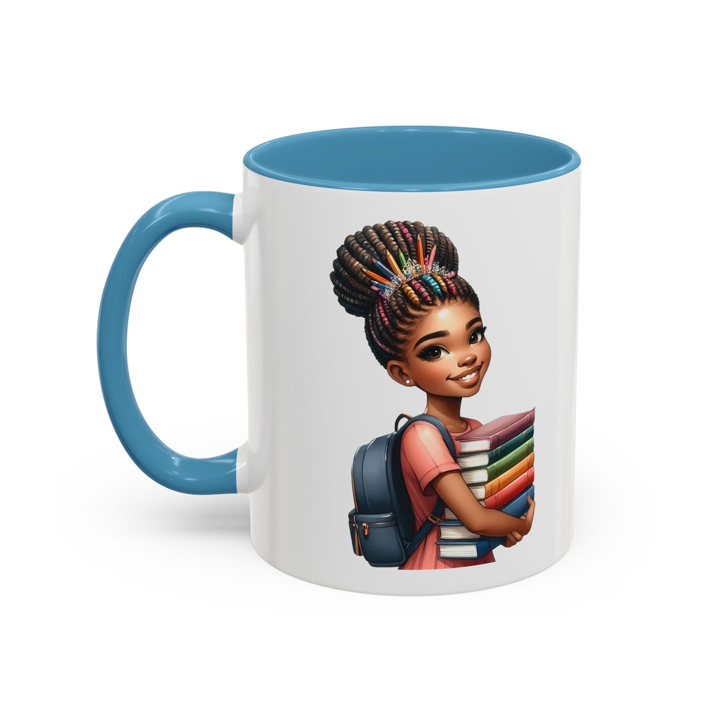 Accent Coffee Mug with Empowering Design, Student Gift, Books Lover Mug, Motivational Cup, School Supplies