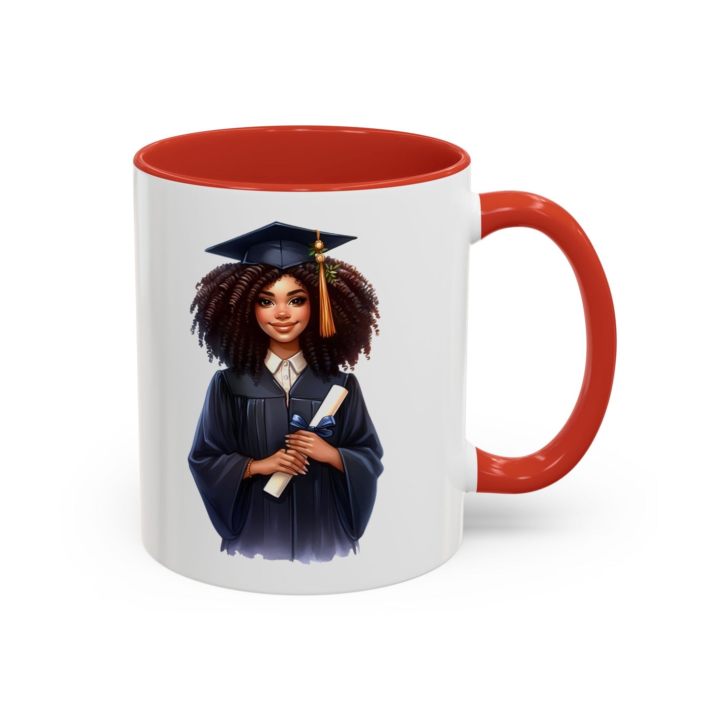 Graduation Celebration Coffee Mug, Inspirational Gift for Graduates, Black Accent Mug, Office Desk Cup, Graduation Keepsake