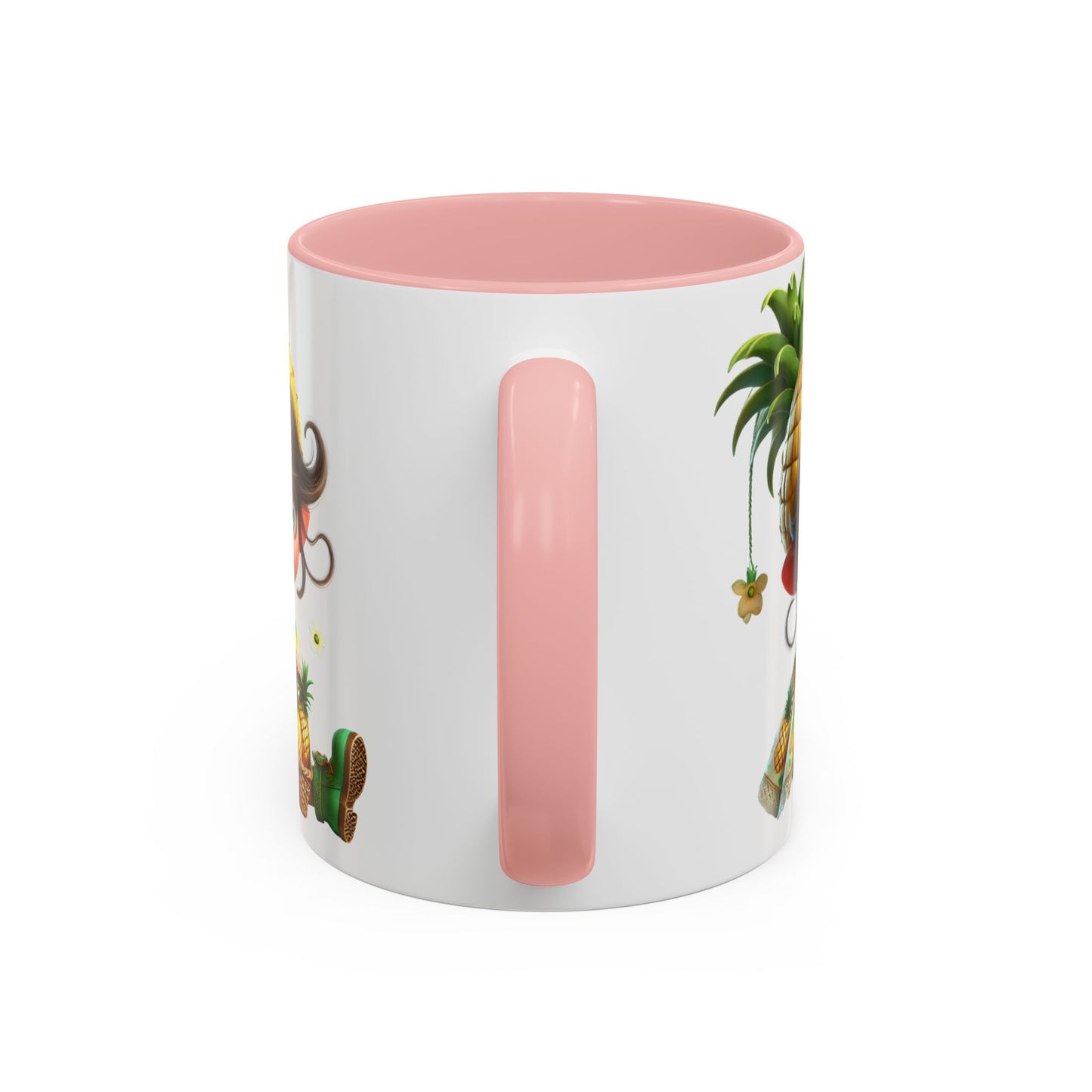 Pineapple-themed Accent Coffee Mug - Tropical Fun for Every Sip