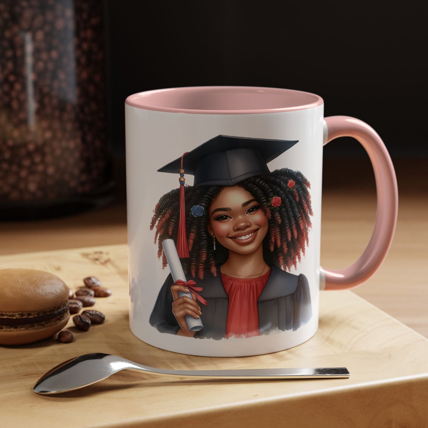 Graduation Celebration Mug, Graduate Coffee Cup, Graduation Gift for Her, Proud Graduate Mug, Achievement Celebratory Drinkware