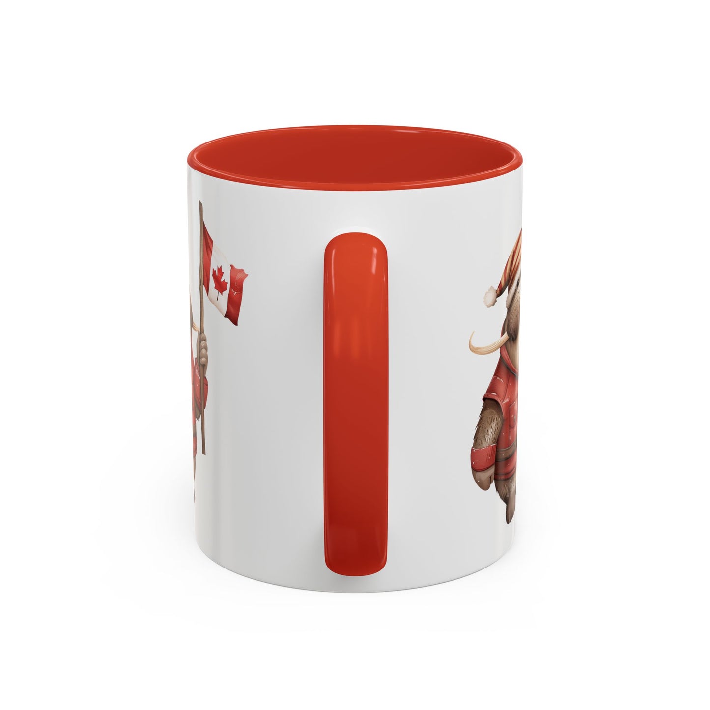 Canadian Holiday Accent Coffee Mug - Adorable Walrus with Flag, Gift for Canada Day, Cute Decor, Coffee Lover, Kitchen Accessory