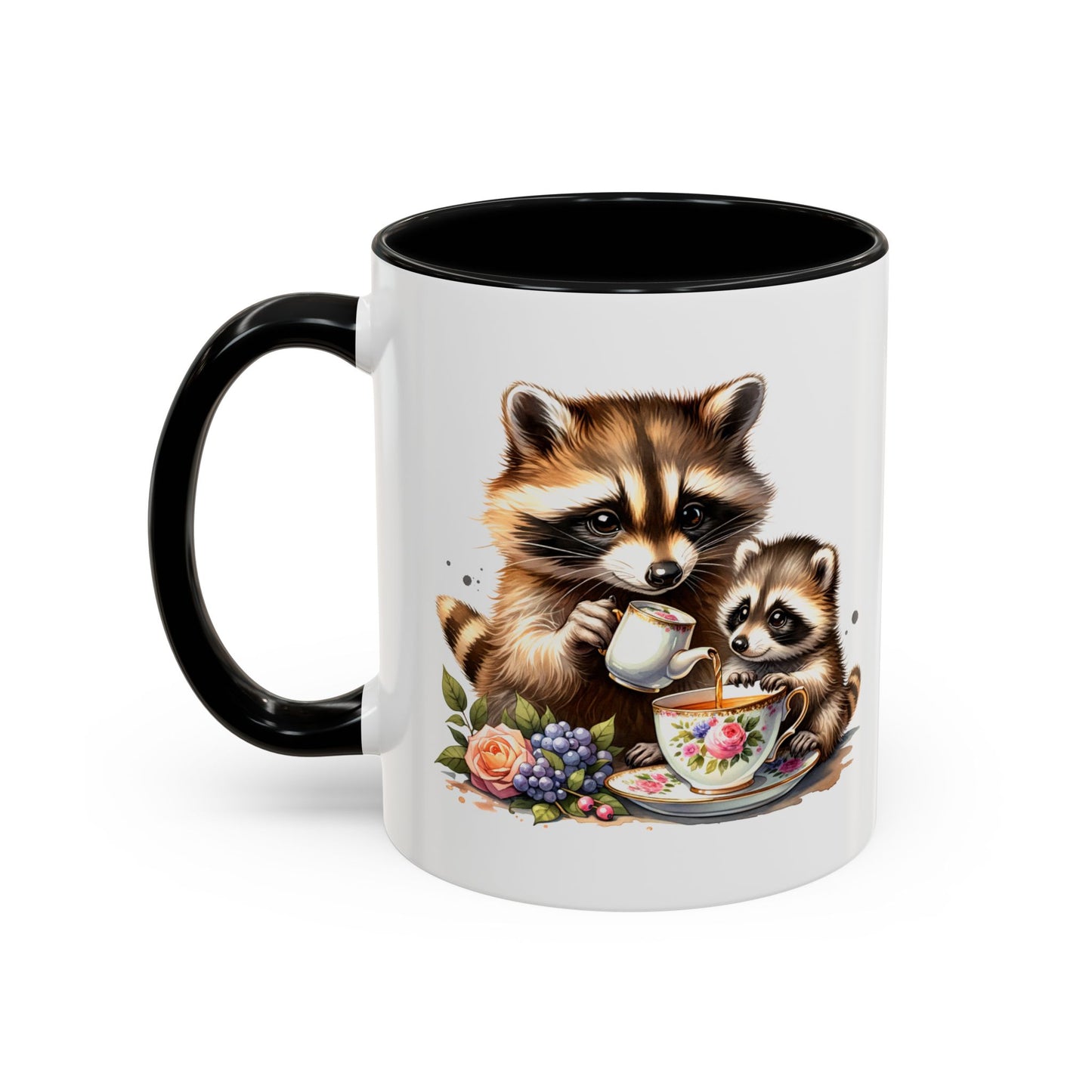 Whimsical Raccoon Coffee Mug - Perfect Gift for Animal Lovers, Cute Kitchen Decor, Tea Lovers, Nature Enthusiasts, Mother's Day