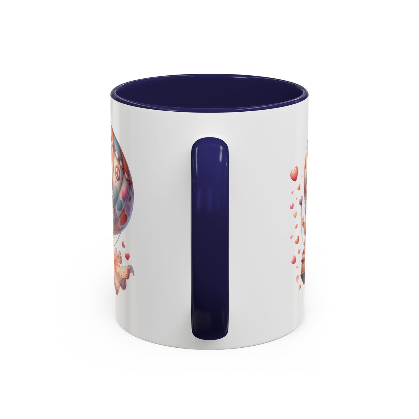 Whimsical Hot Air Balloon Coffee Mug, Cute Couple Mug, Gift for Coffee Lovers, Tea Lover's Gift, Valentine's Day Mug, Birthday Gift