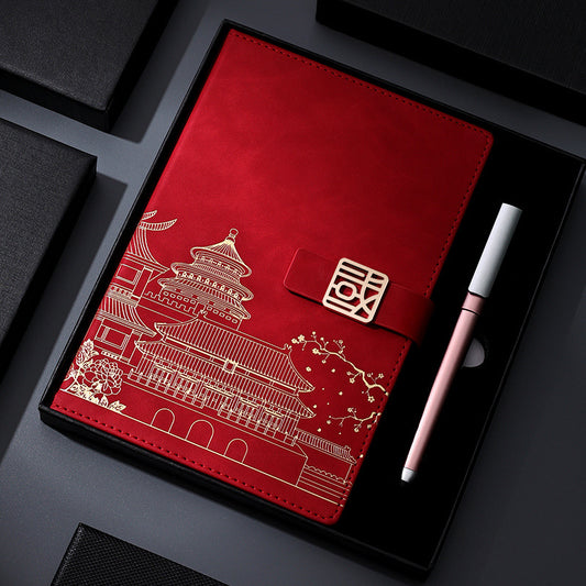 Chinese Style Palace Museum A5 Notebook Gift Box Set