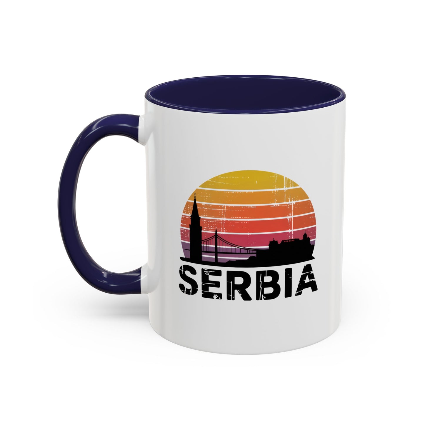 Serbia Sunset Accent Coffee Mug - Perfect for Travel Lovers, Gift for Friends or Family, Great for Home/Office Decor, Unique Souvenir