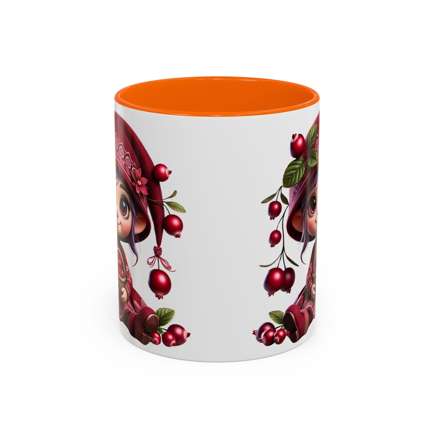 Cute Cherry Character Coffee Mug - 11oz & 15oz, Perfect for Cozy Mornings