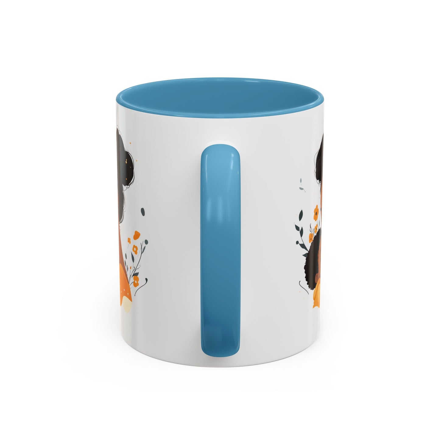 Mother and Child Accent Coffee Mug, Inspirational Drinkware, Gift for Mothers Day, Cute Family Mug, Cozy Coffee Cup, Loving Bond Mug