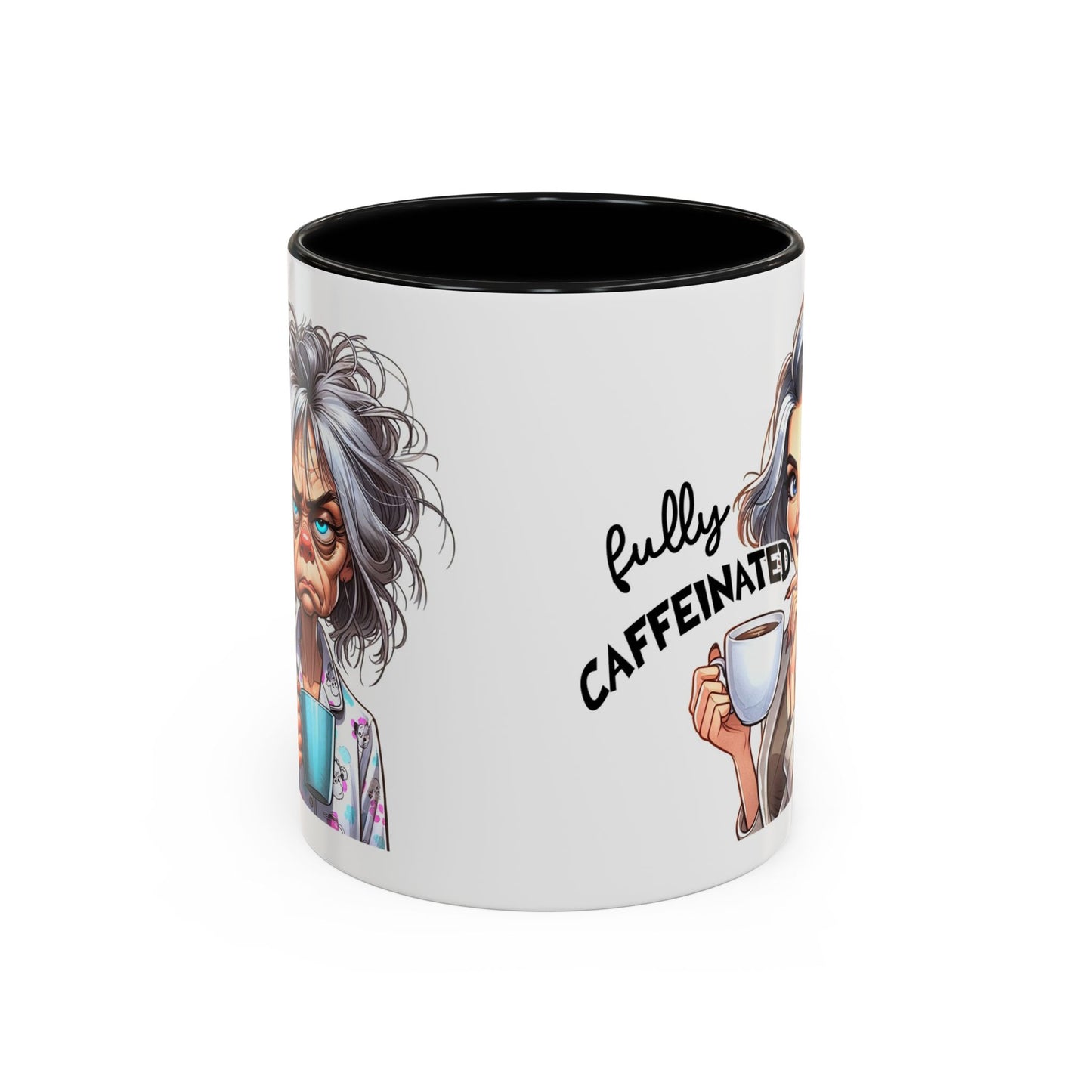 Fully Caffeinated Accent Mug - Fun Coffee Cup for Coffee Lovers, Unique Gift for Tea Drinkers, Funny Kitchen Decor, Motivational Mug, [...]