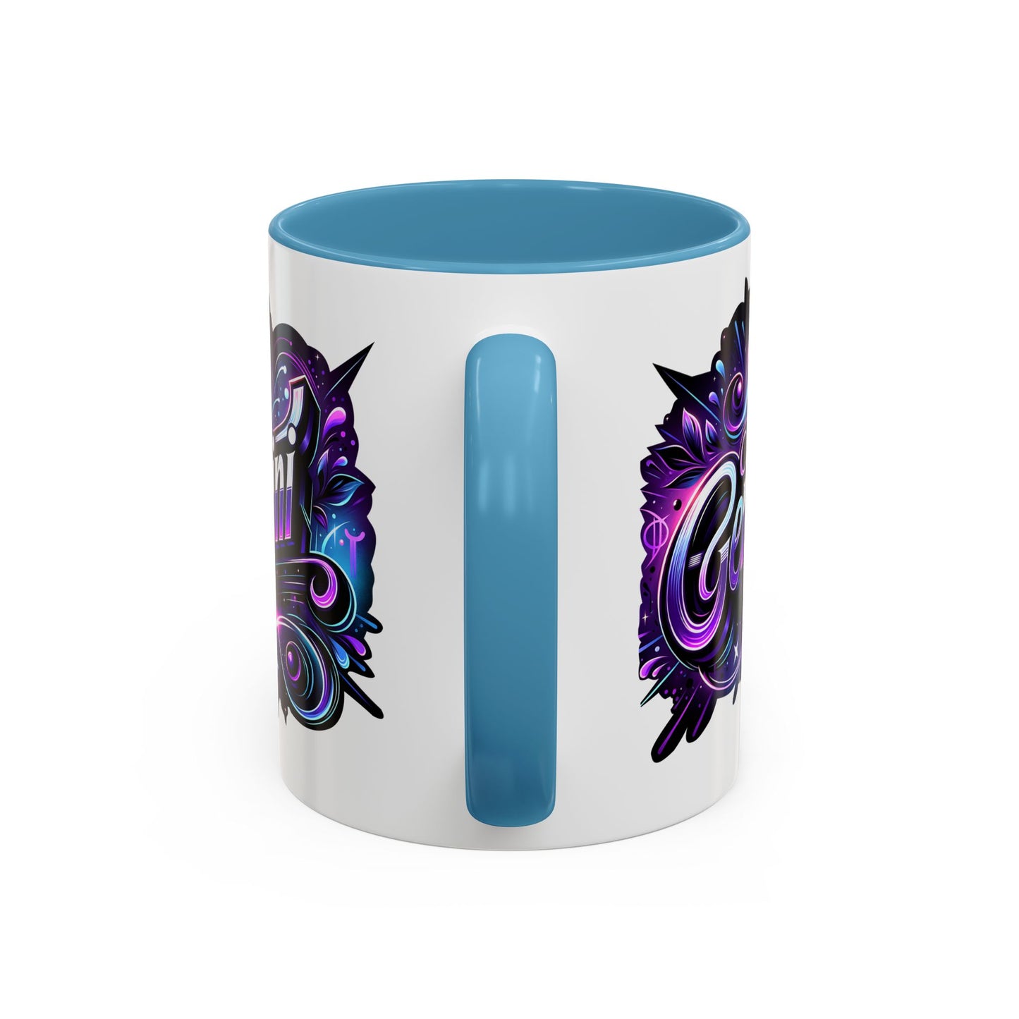 Gemini Accent Coffee Mug - Colorful Astrology Mug, Horoscope Gift, Zodiac Lover's Mug, Unique Coffee Cup, Personalised Birthday Gift