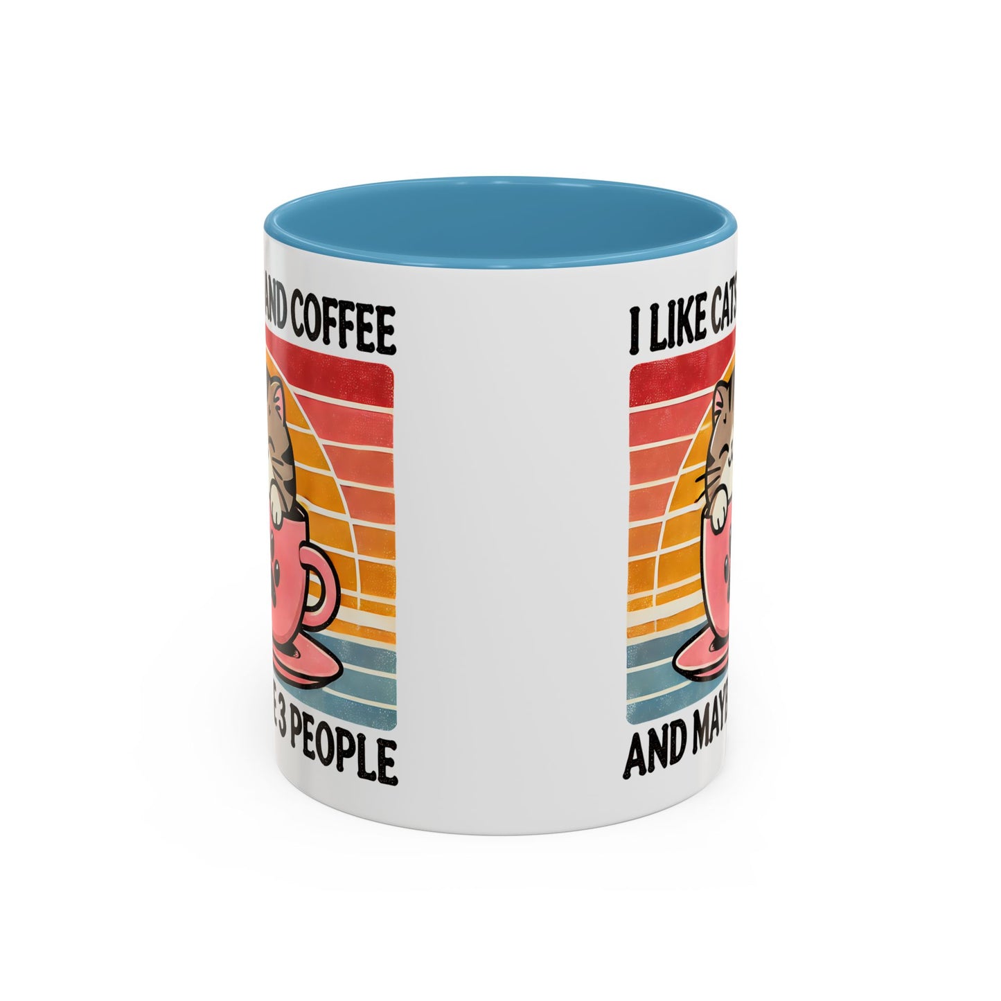 Cute Cat Coffee Mug, Cat Lover Gift, Coffee Lover Mug, Fun Pet Mug, Pet Owner Gifts