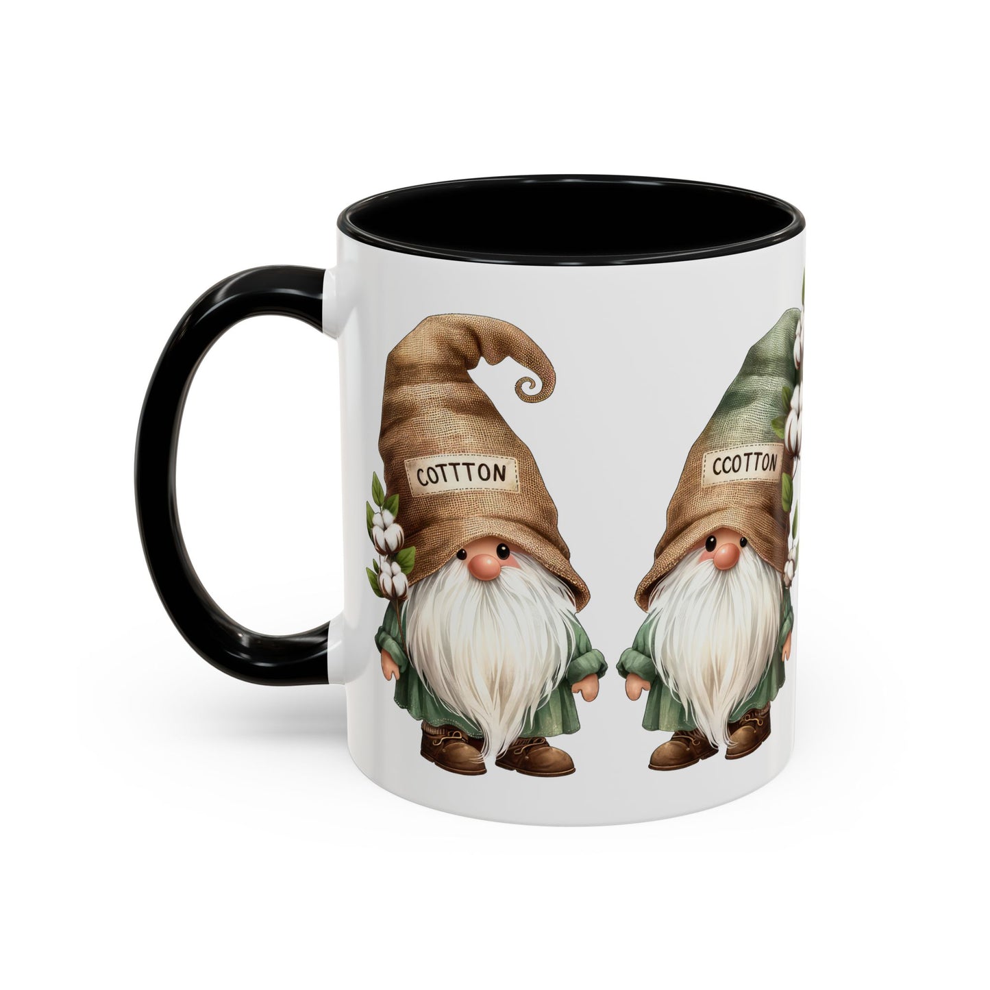 Gnome-Themed Accent Coffee Mug with Floral Design, Perfect for Gifting, Home Decor, Cozy Mornings, Tea Lovers, Housewarming