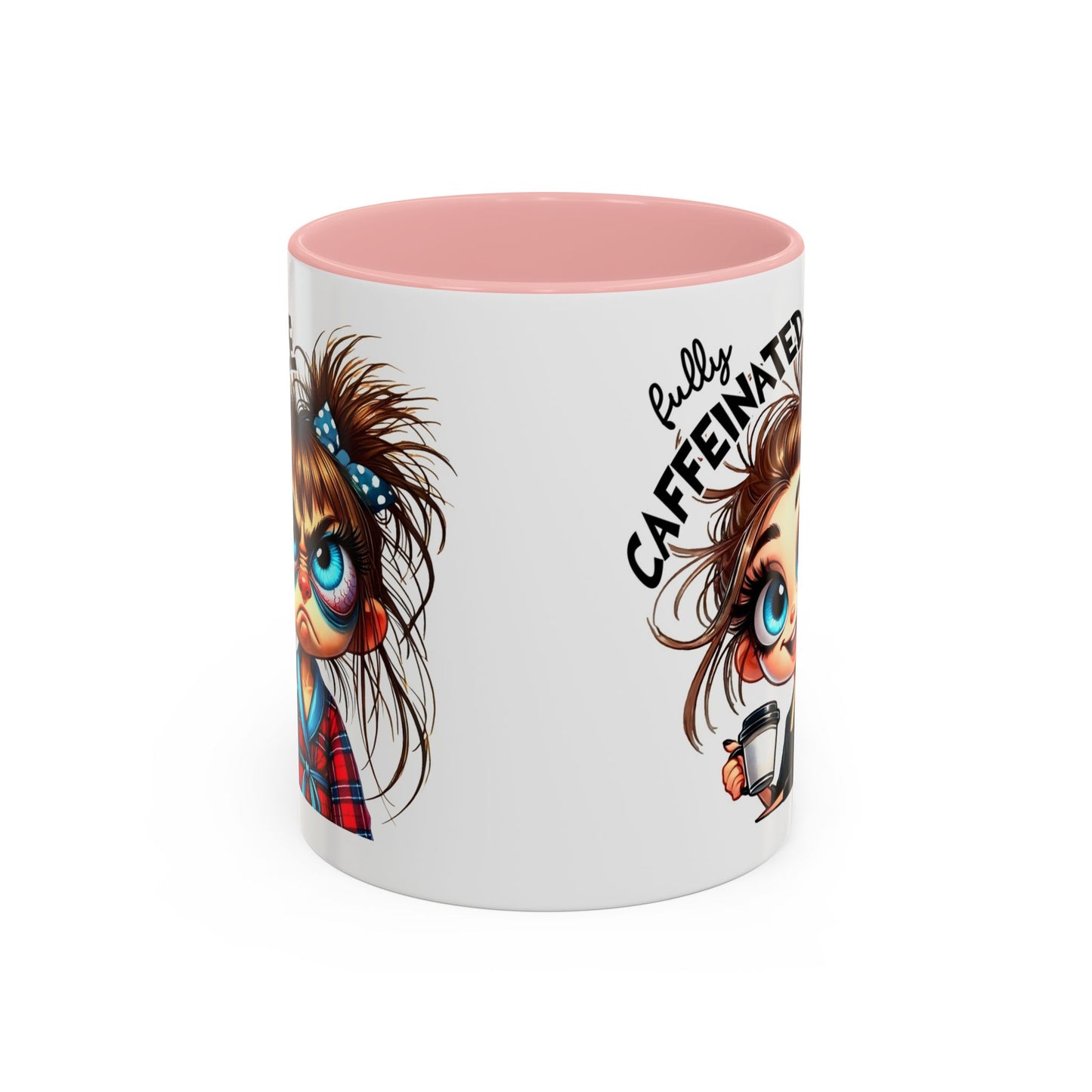 Cute Caffeinated Coffee Mug, Fun Gift for Coffee Lovers, Cute Mug for Home Office, Perfect for Birthdays, Holidays, Relaxation