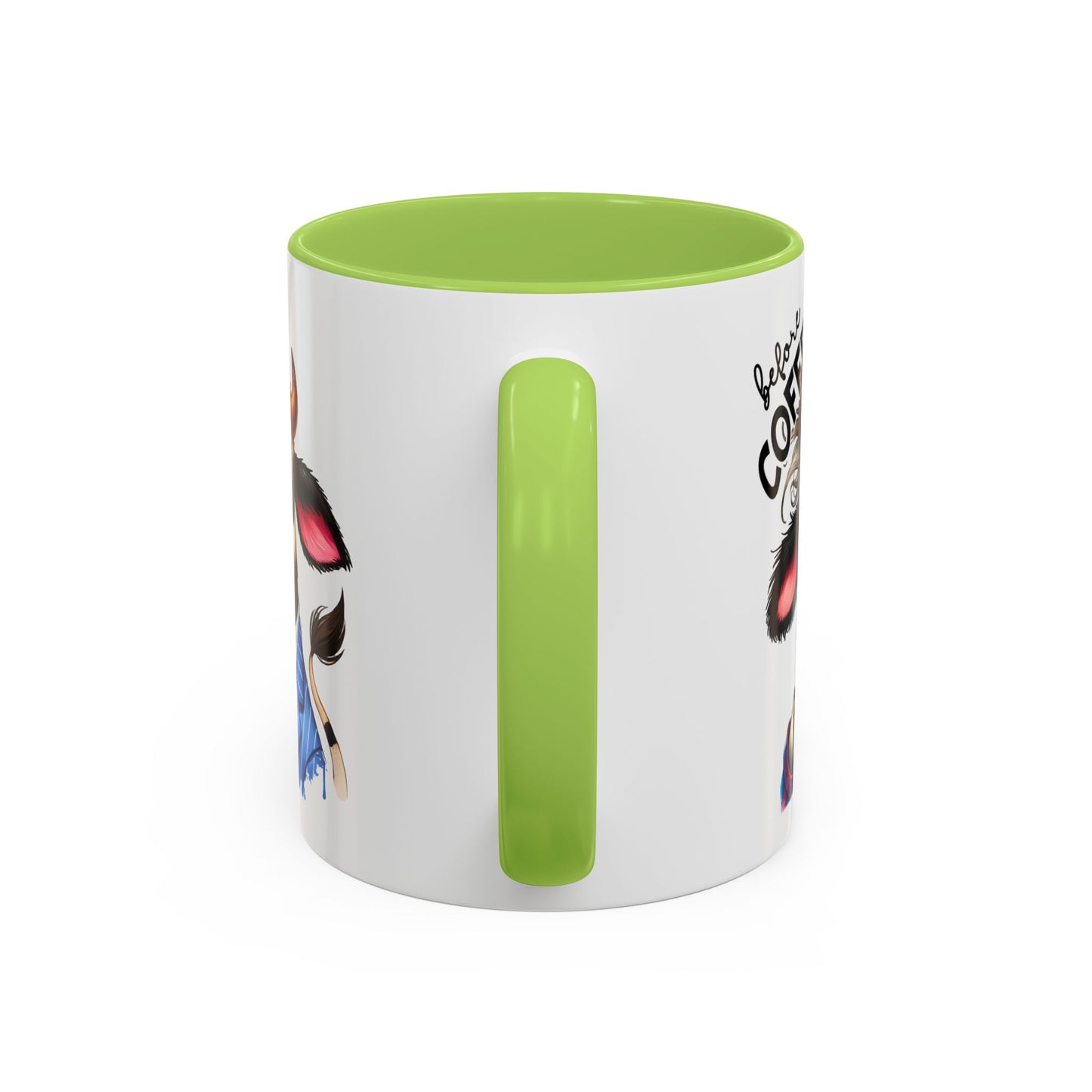 Caffeinated Cow Mug, Cute Animal Coffee Cup, Farmhouse Kitchen Gift, Fun Ceramic Mug for Coffee Lovers, Unique Drinkware for Holidays