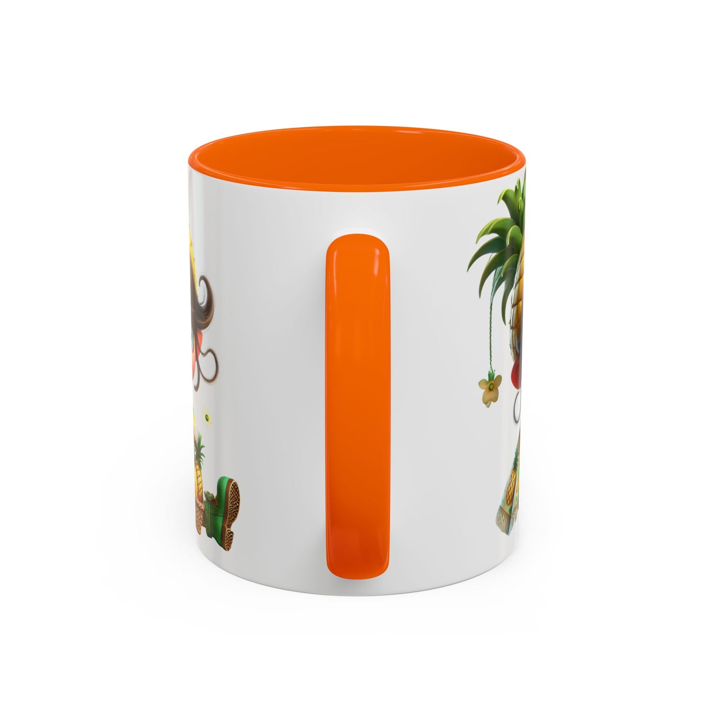 Pineapple-themed Accent Coffee Mug - Tropical Fun for Every Sip