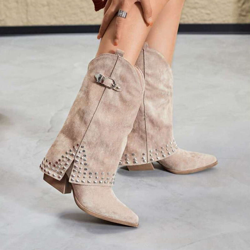 Spring And Autumn Pointed Knight Boots Women Store Hive UNIjuntos