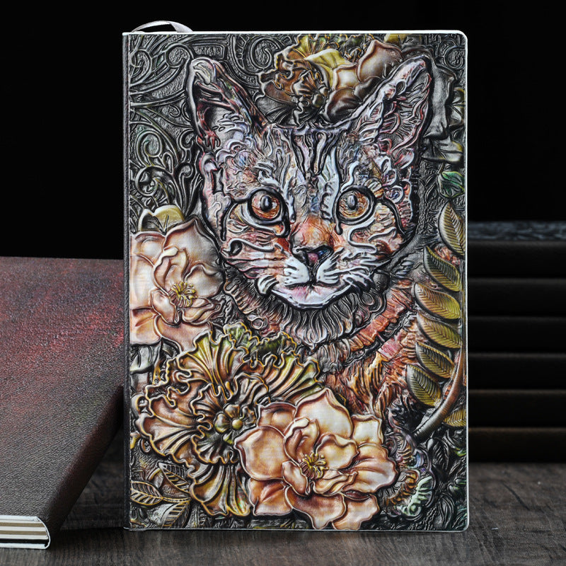 Leather Surface Notepad A5 Hardcover Vintage Diary Book