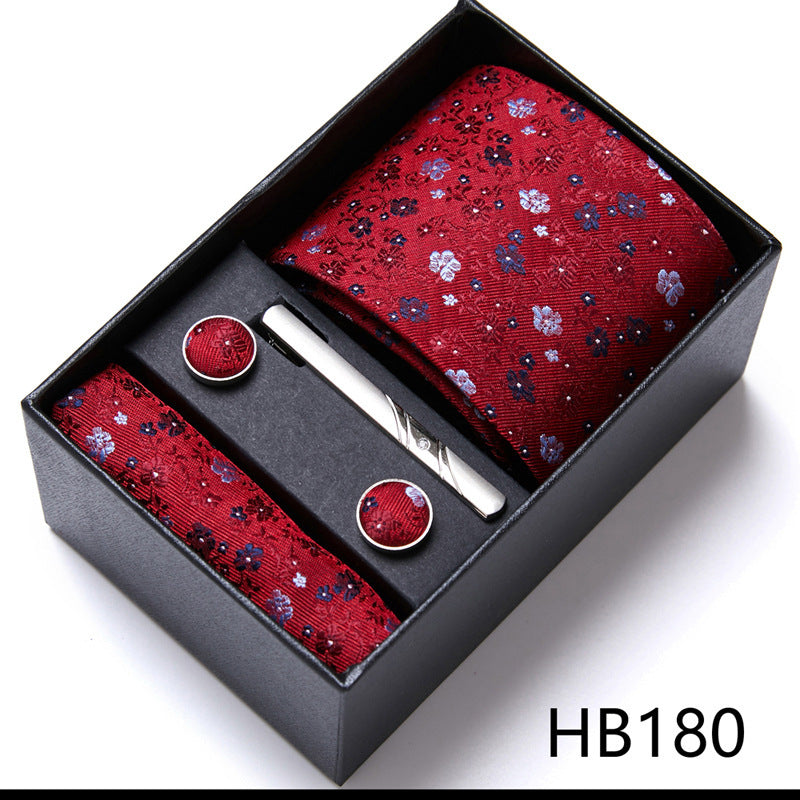 Men's Business Formal Tie Six-piece Set Gift Box