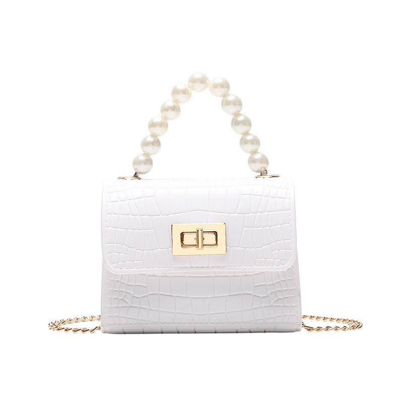 New Pearl Handbag Shoulder Bag Wholesale Pattern Jelly Bag