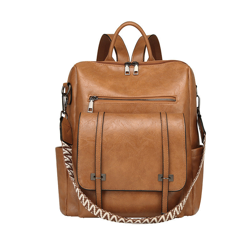 Retro Women's Backpack High-grade Soft Leather Store Hive UNIjuntos