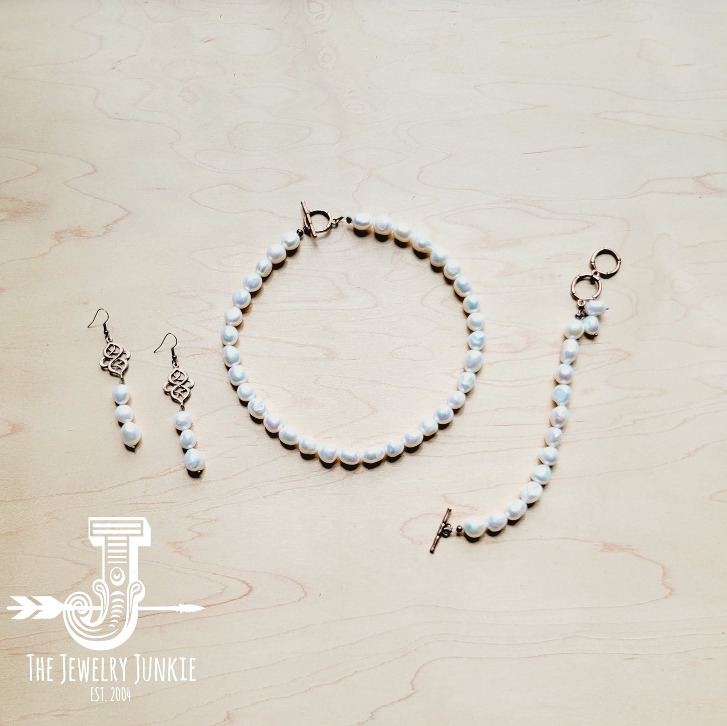 Genuine Freshwater Pearl Collar Necklace Wedding Collection 258g-4