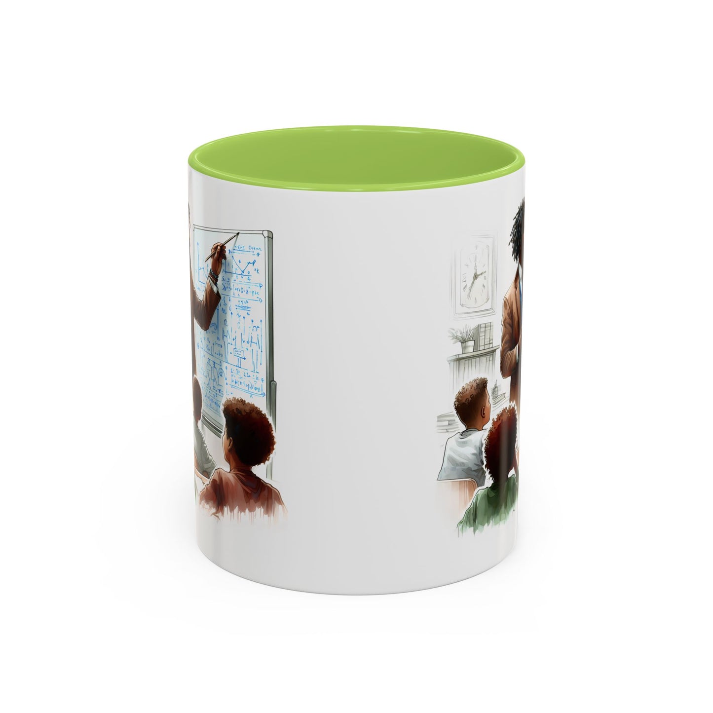 Inspirational Teacher Coffee Mug, Motivational Gift, Black Accent, Education Decor, Classroom Humor, Stylish Drinkware