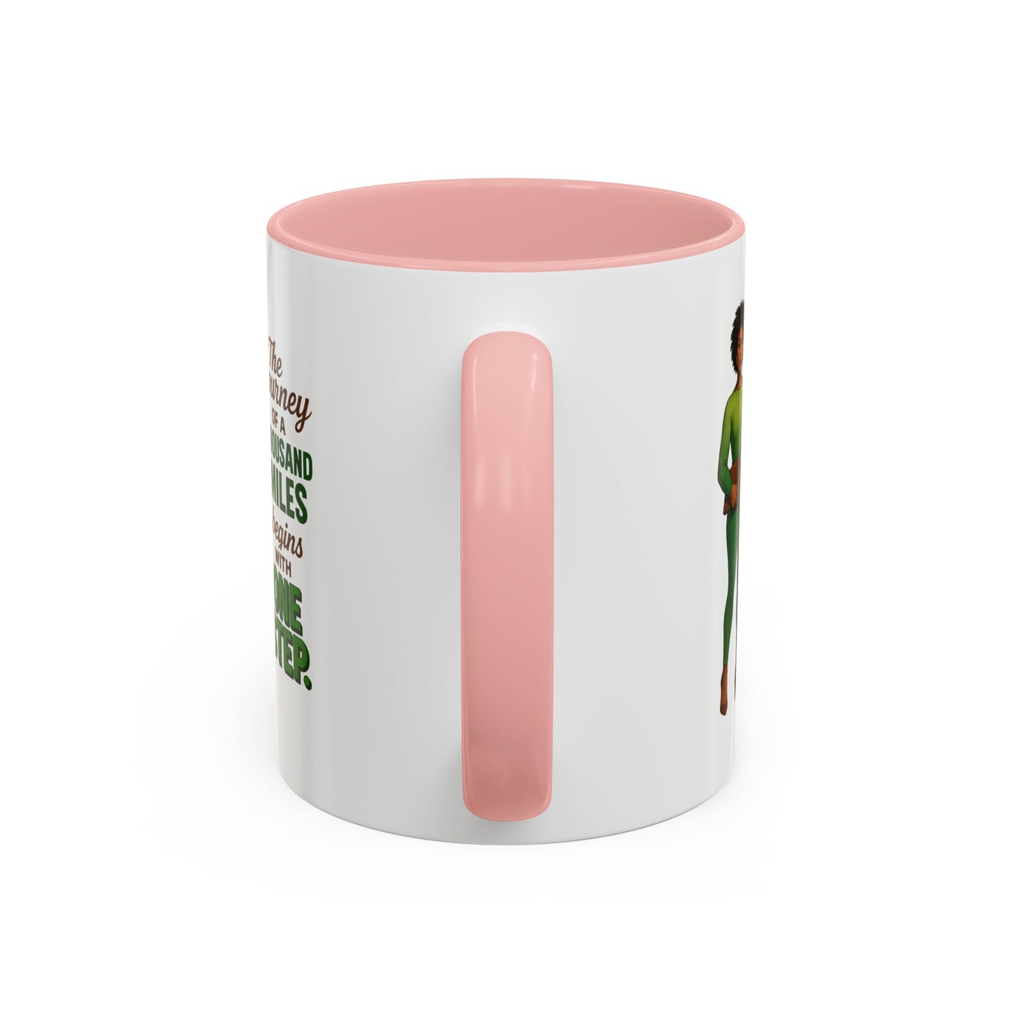 Inspirational Accent Coffee Mug - Motivational Quote Mug, Unique Gift for Her, Empowerment Coffee Cup, Coffee Lover's Gift, Tea Mug