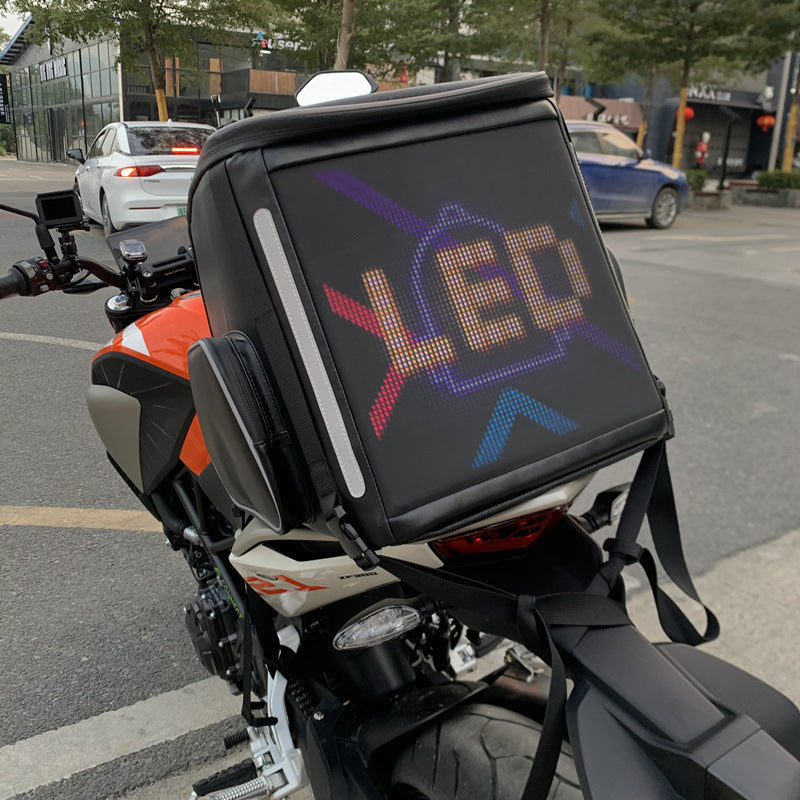 Motorcycle Tail Bag DIY Custom LED Mobile Display