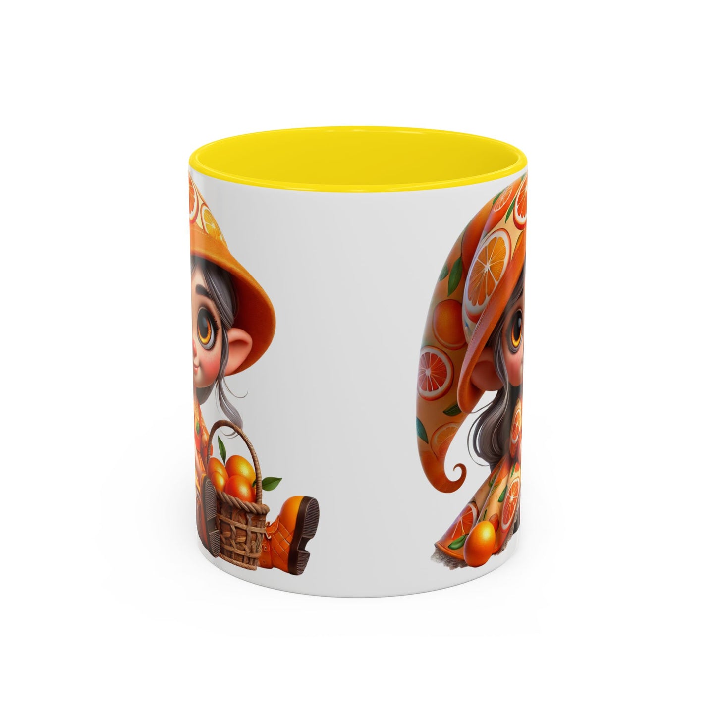 Cute Orange Harvest Coffee Mug - Charming 11 & 15oz Mug for Gardeners and Citrus Lovers