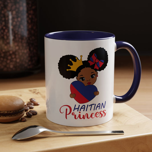Haitian Princess Coffee Mug - Celebrate Culture, Gift for Moms, Sister, Proud Heritage, Unique Home Decor, Black Girl Magic