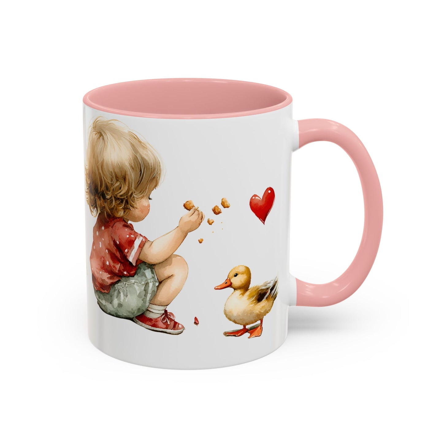 Adorable Duck-Themed Coffee Mug for Kids, Cute Child & Duck Design, Perfect Gift for Birthdays, Baby Showers, Animal Lovers, Kitchen Decor