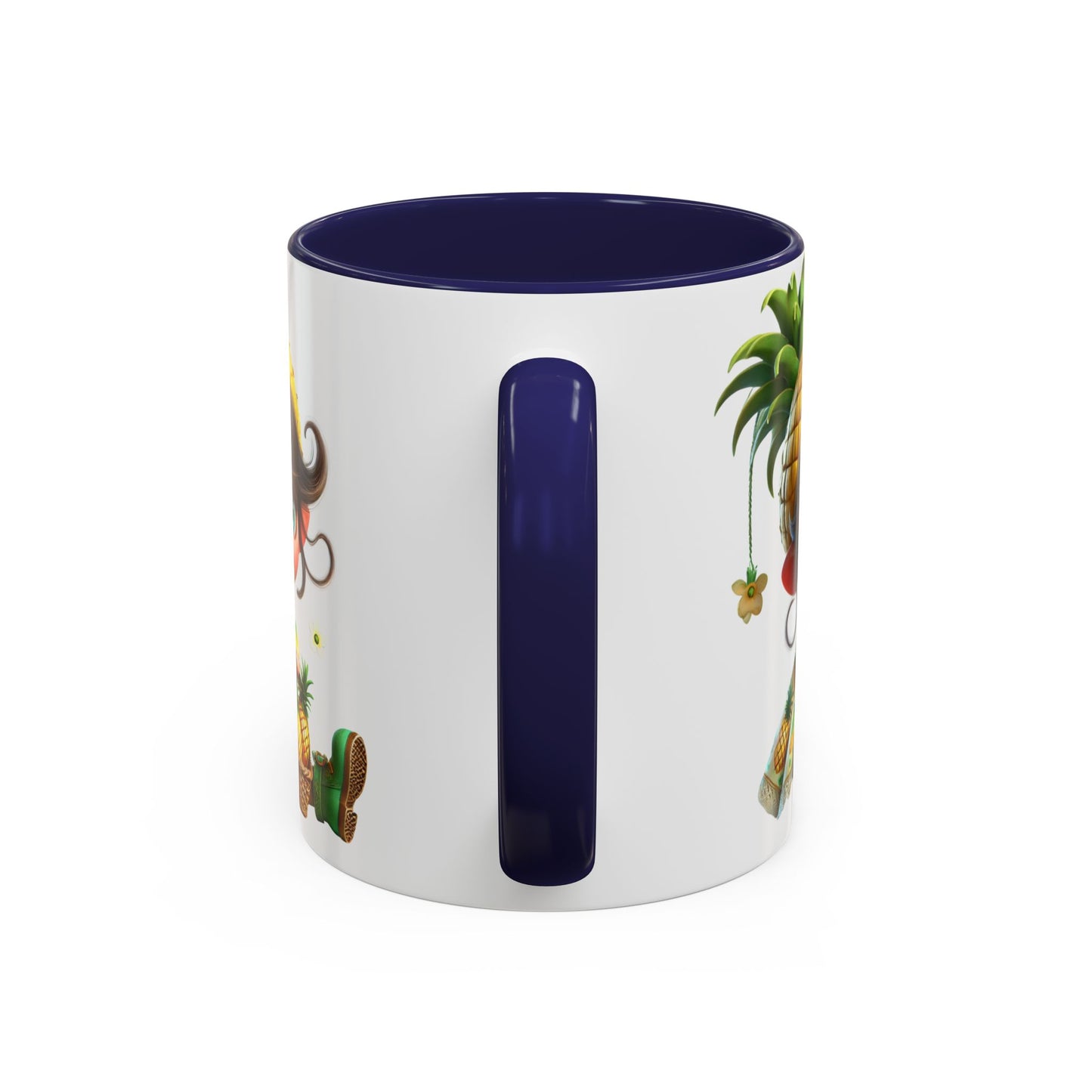 Pineapple-themed Accent Coffee Mug - Tropical Fun for Every Sip