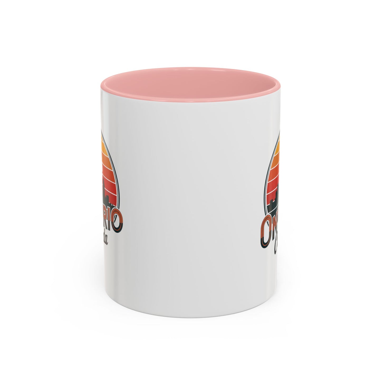 Ontario Skyline Accent Coffee Mug, Retro Travel Mug, Gift for Coffee Lovers, Ontario Souvenir, Unique Kitchen Decor