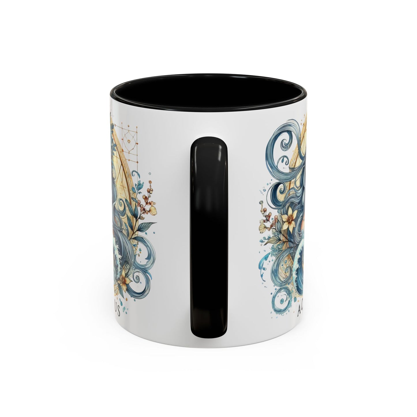 Astrological Aquarius Coffee Mug - Zodiac Sign Design, Perfect for Astrology Lovers