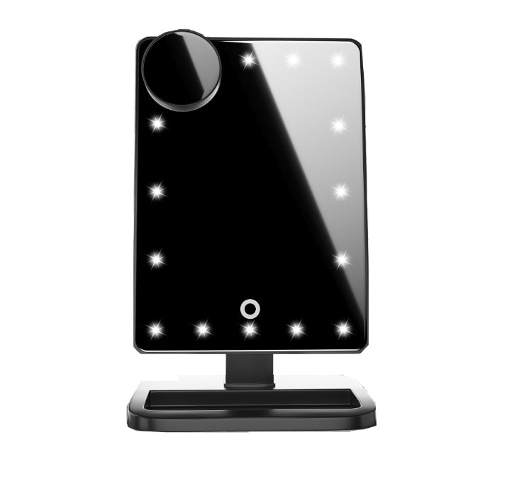 Écran tactile Maquillage Miroir Avec 20 LED Lumière Bluetooth Musique Haut-Parleur 10X Grossissant Miroirs Lumières