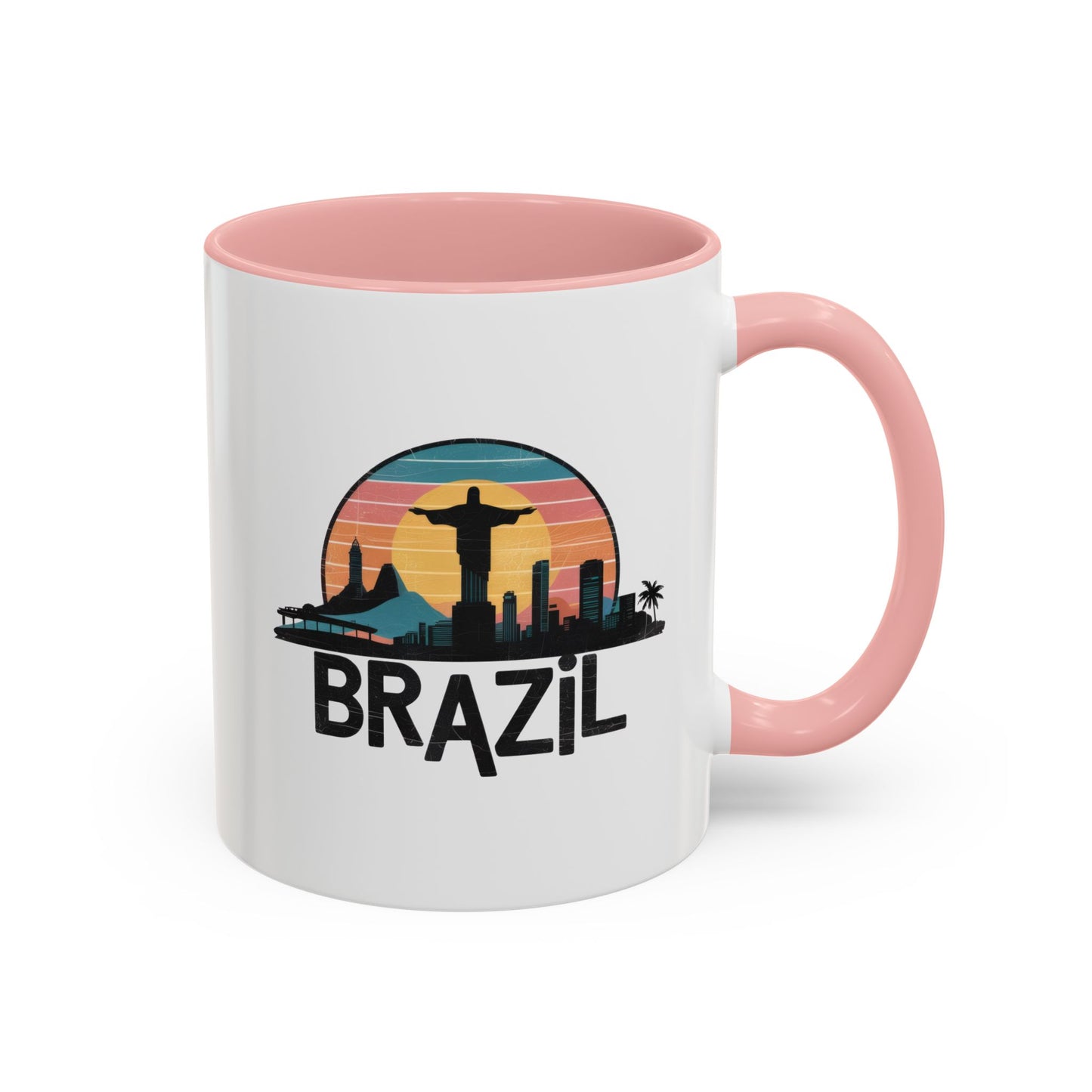 Brazilian Vibe Coffee Mug, Accent Mug for Travel Lovers, Gift for Brazil Enthusiasts, Souvenir Coffee Cup, Beach Theme Mug