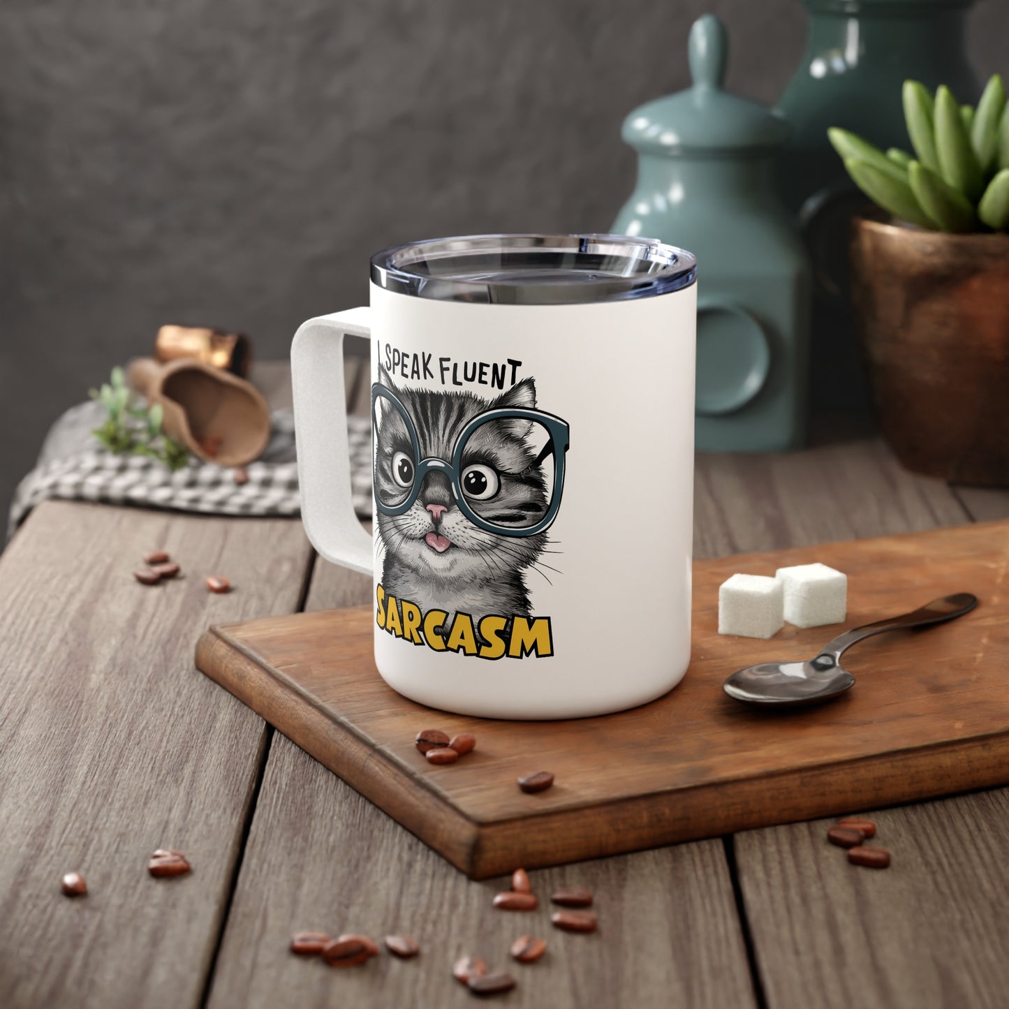 Funny Insulated Coffee Mug, 10oz with Raccoon Design | Great Gift for Animal Lovers & Coffee Enthusiasts, Perfect for Birthdays, [...]