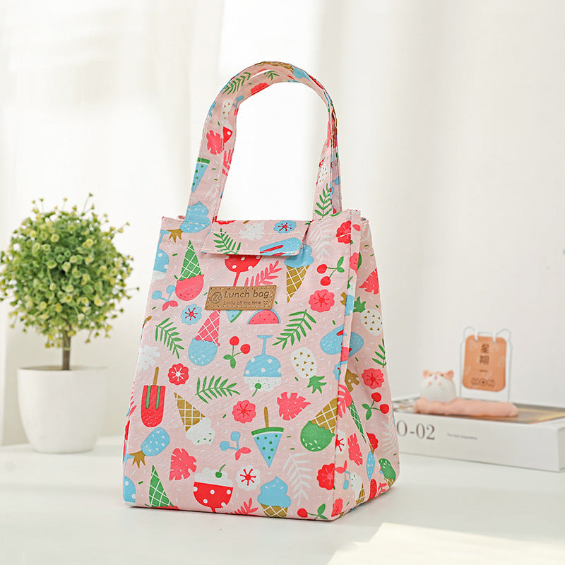 Aluminum foil insulated lunch bag