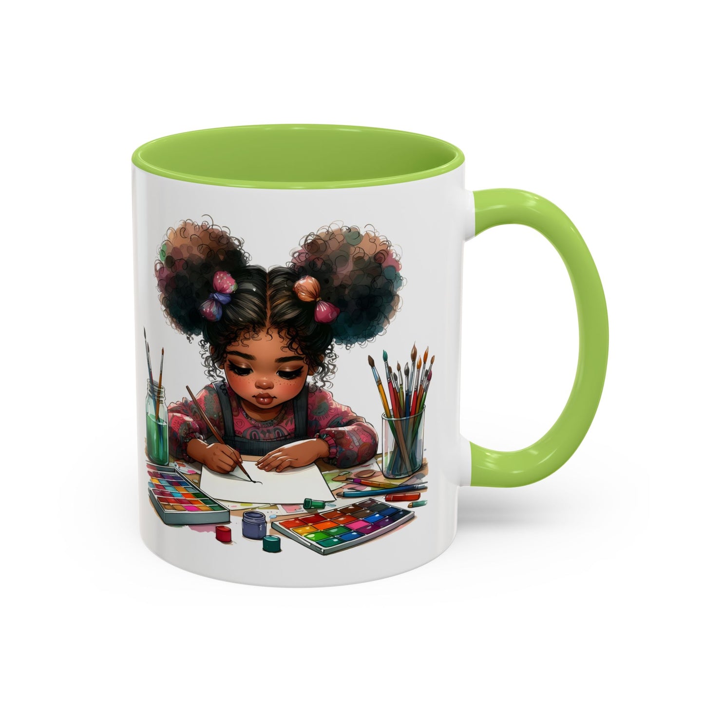 Creative Kids Coffee Mug, Art Mug, Colorful Mug, Cute Kids Mug, Gift for Artists, Unique Drinkware