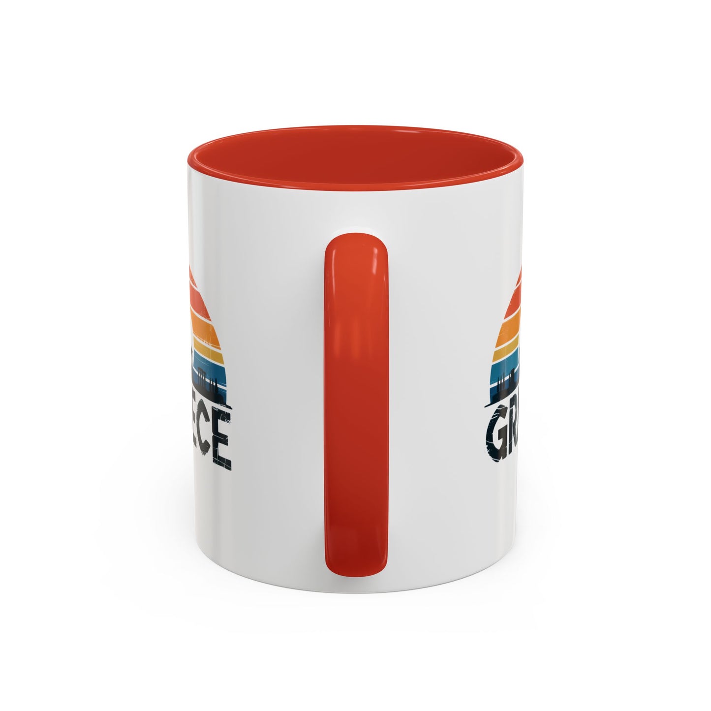 Greece Sunset Accent Coffee Mug - Perfect for Travel Lovers, Gifts for Her, Cozy Mornings, Summer Vibes, Greek Decor