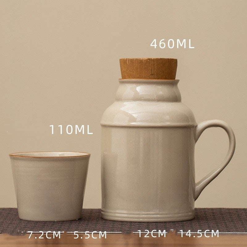 Small Insulation Pot Hotel With Cover Mug Set