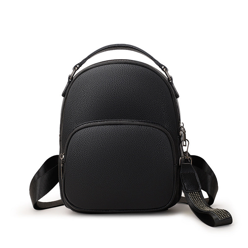 New Casual Women's Soft Leather Backpack Is Fashionable