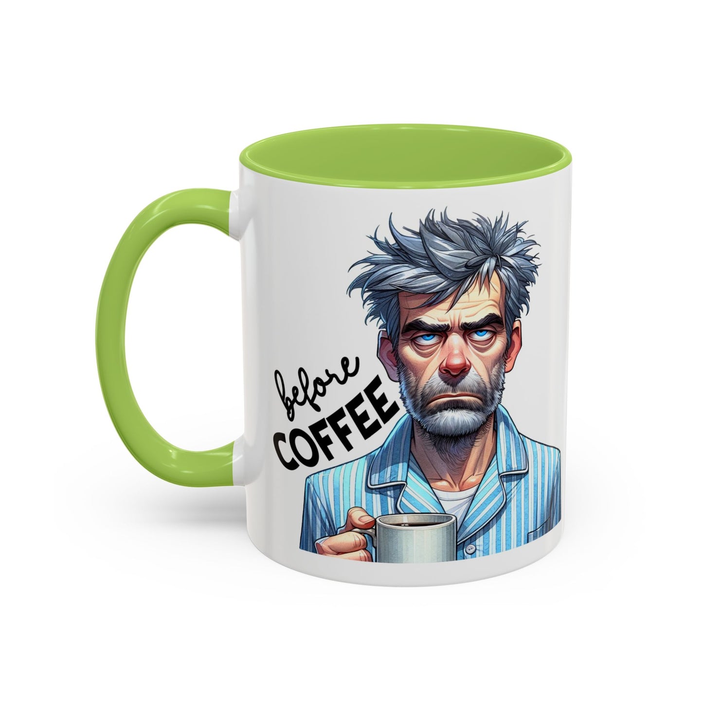 Caffeinated Accent Coffee Mug, Fun Gift for Coffee Lovers, Unique Mug for Home Office, Cool Drinkware for All Occasions!