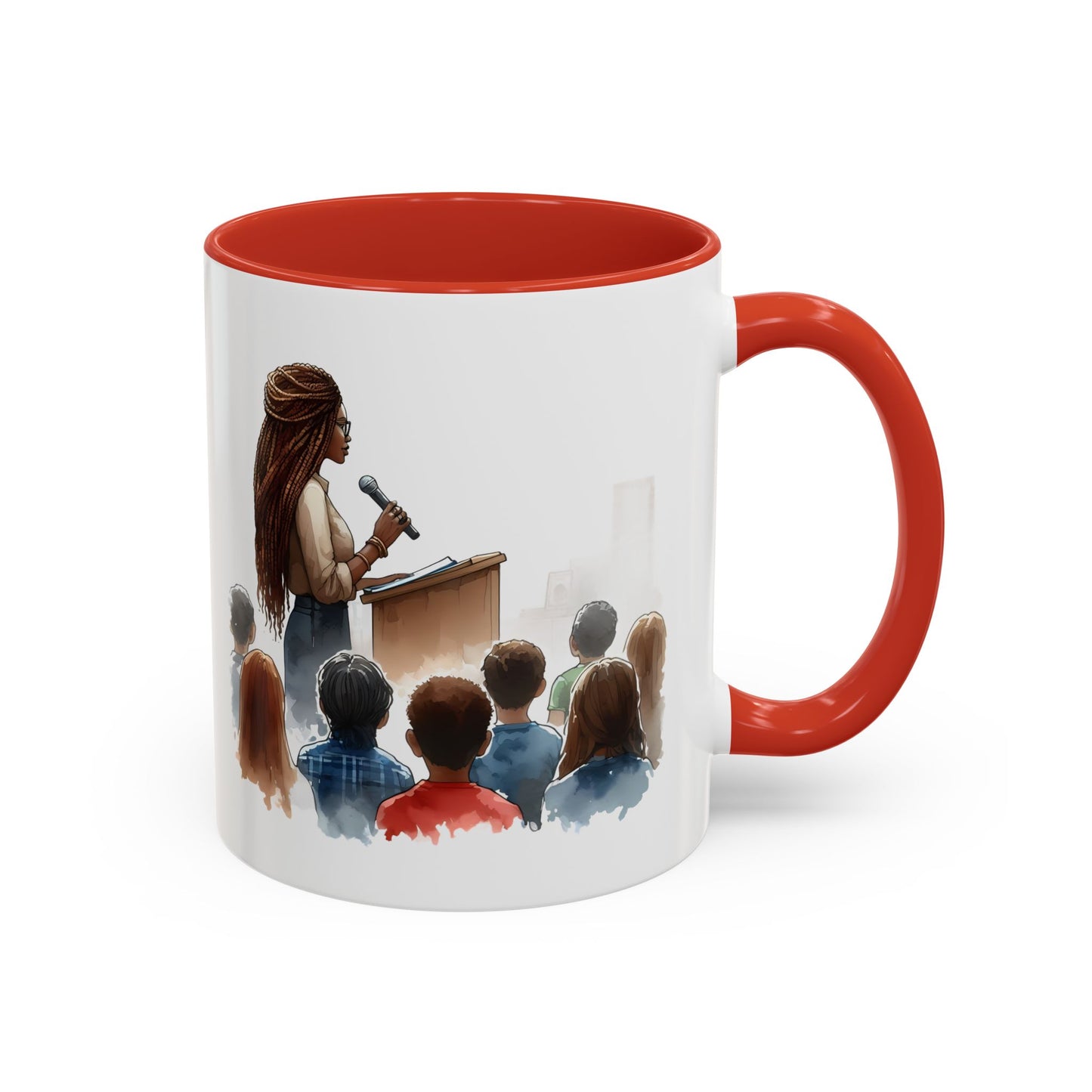 Inspirational Accent Coffee Mug - Motivational Gift for Speakers, Teachers, Coaches; Perfect for Coffee Lovers, Office Decor, Quote Mug