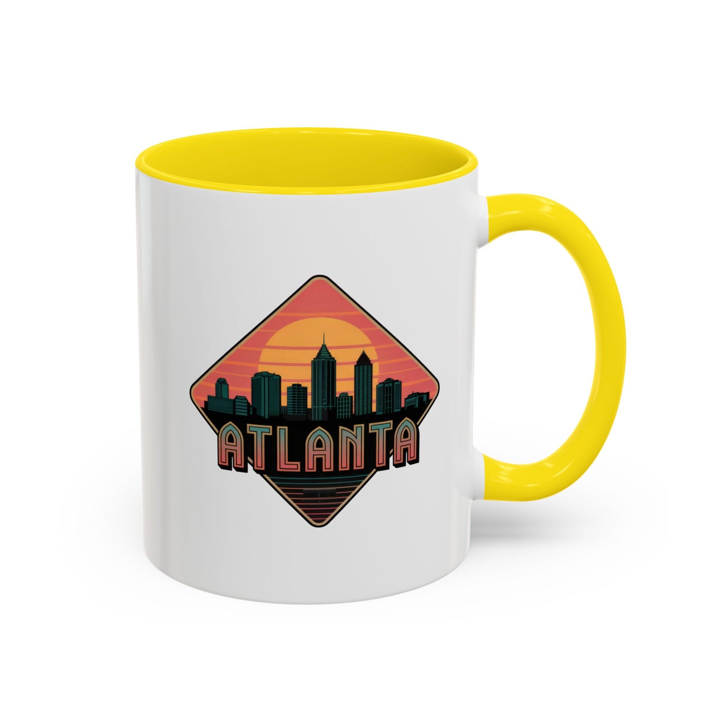 Atlanta Skyline Accent Coffee Mug, Unique Gift for Coffee Lovers, Home Decor, Travel Souvenir, Urban Style Mug