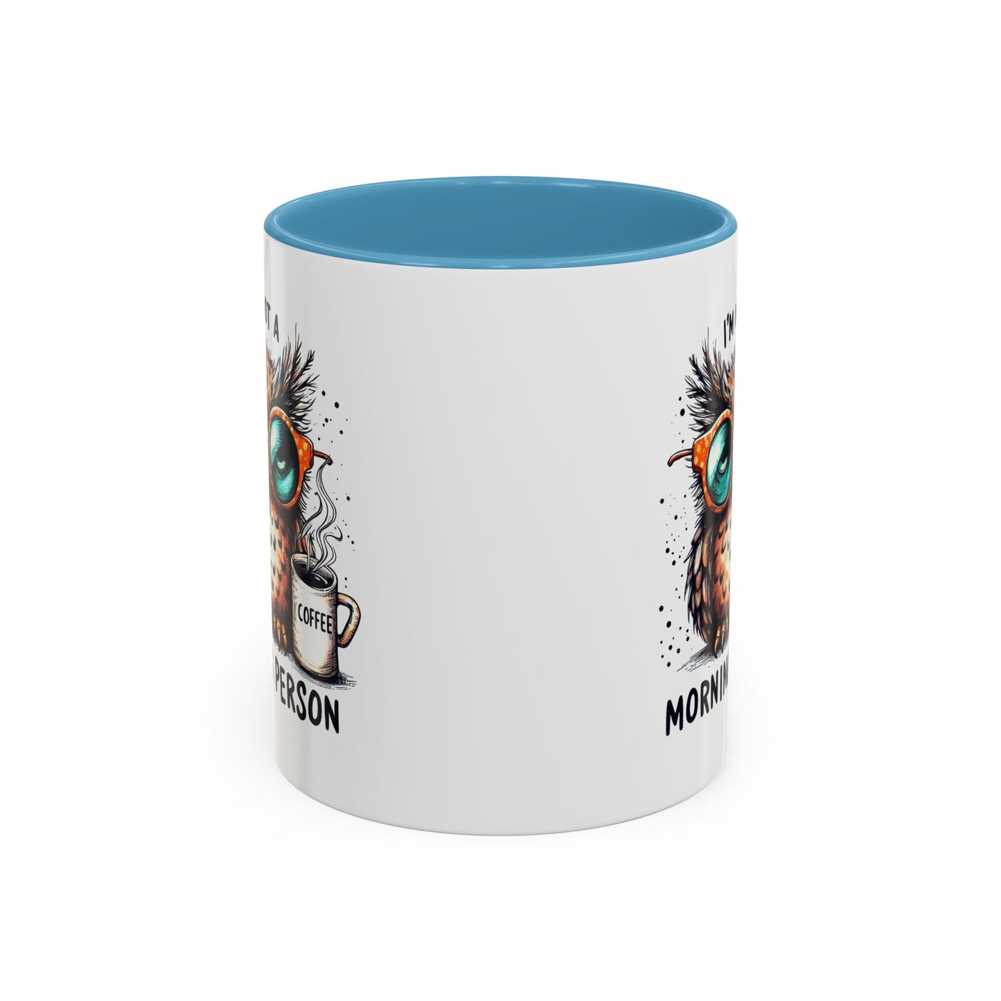 Funny Owl Coffee Mug, I'm Not a Morning Person Cup, Gift for Coffee Lovers, Cute Owl Mug, Quirky Ceramic Mug