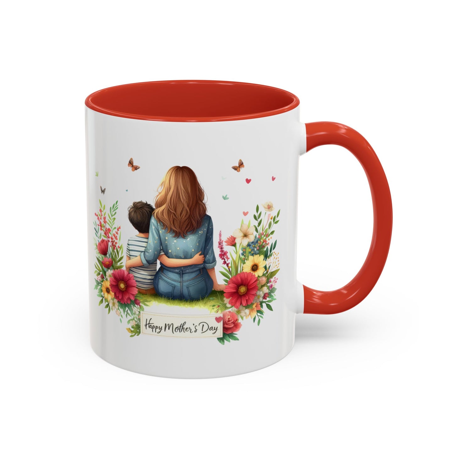 Floral Mother’s Day Coffee Mug, Gift for Moms, Tea Cup for Garden Lovers, Cute Mug for Mother's Day, Inspirational Beverage Mug