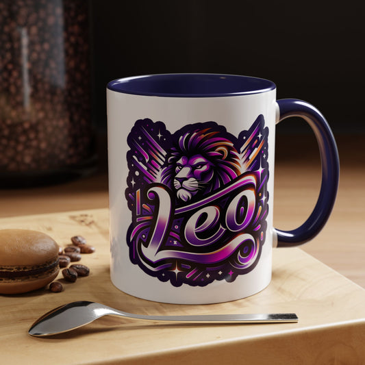 Vibrant Zodiac Leo Coffee Mug, Astrology Gift, Personalized Mug for Leo, Birthday Gift, Unique Home Décor
