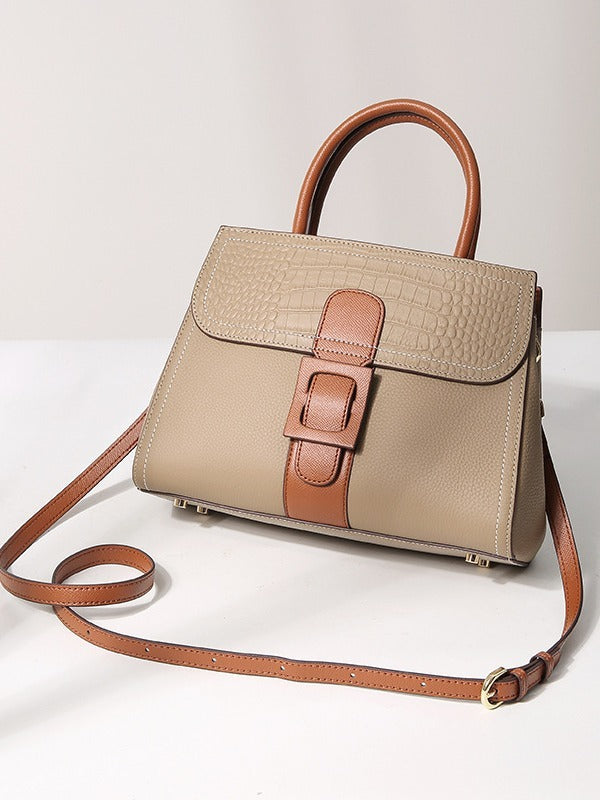 Women's Fashion Crossbody Handbag Contrast Color