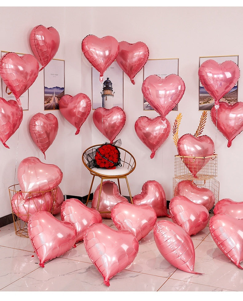 Heart-shaped Aluminum Balloon 520 Wedding Room Decoration Birthday Party